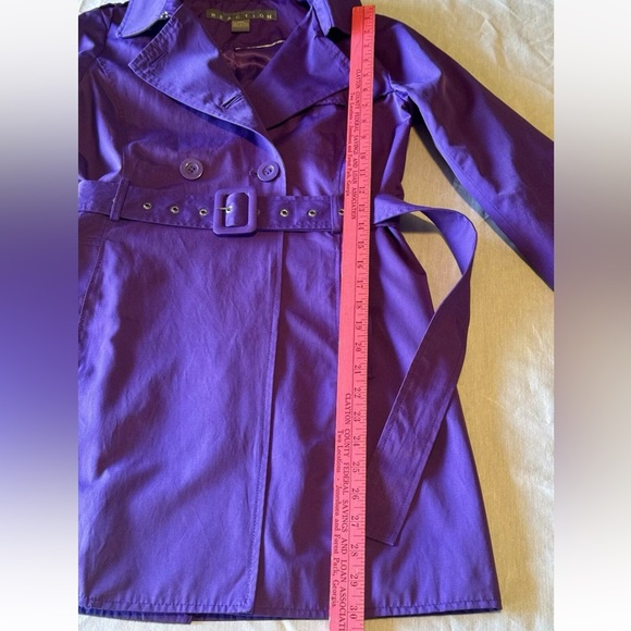 ☔️KENNETH COLE☔️ SHORT GOMMET BELT RAIN TRENCH COAT NWOT🌂 - Picture 16 of 16